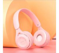 SanSixi Cuffie Auricolari Compatibili con Bluetooth Cuffie Senza Fili Auricolari Stereo Pieghevoli per lo Sport Micro Auricolare a Mani Libere Lettore MP3 (Pink)