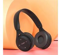 SanSixi Cuffie Auricolari Compatibili con Bluetooth Cuffie Senza Fili Auricolari Stereo Pieghevoli per lo Sport Micro Auricolare a Mani Libere Lettore MP3 (Black)
