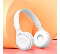 SanSixi Cuffie Auricolari Compatibili con Bluetooth Cuffie Senza Fili Auricolari Stereo Pieghevoli per lo Sport Micro Auricolare a Mani Libere Lettore MP3 (White)