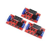 SanSixi Modulo Relè Temporizzato Regolabile DC 5V 12V 24V 10A 32 Funzioni Relè Temporizzato Digitale Interruttore Temporizzatore Interruttore di Controllo Temporizzatore (12V)