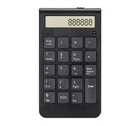 SanSixi Tastiera/calcolatrice Wireless 2.4G Usb Con Display Digitale Ricaricabile Mini 19 Tasti Tastierino Numerico Intelligente Forniture per Ufficio