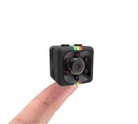 Sansnail Mini telecamera SQ11 interna HD, visione notturna e risoluzione 1080P esterna Telecamera (colore nero)