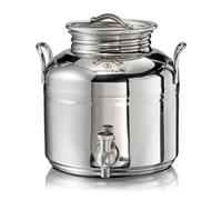 SANSONE 3L Il Gioiello Fusto Acciaio Inox Olio Vino Acqua Rubinetto Stand