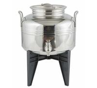 Bidone olio Sansone fusto saldato lt 5 europa rubinetto acciaio inox 18/10 Rotex