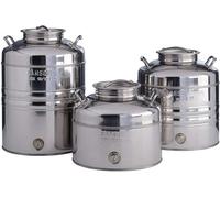 Contenitore in Acciaio Inox 18/10 per Olio, Miele, Latte, Acqua e Vino - 30 Litr