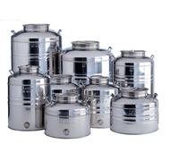 Sansone Fusto aggraffato bidone olio 10 15 20 30 50 Lt inox rubinetto - Rotex