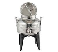 Sansone il gioiello, contenitore bidone olio da 2 litri in acciaio 18/10 con rubinetto e stand - 8015789000242