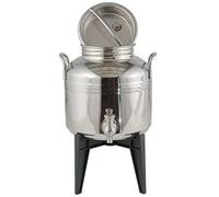 Sansone il gioiello, contenitore bidone olio da 3 litri in acciaio 18/10 con rubinetto e stand - 8015789000273