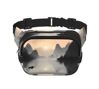 Sansui, borsa a tracolla multifunzione con stampa giapponese, unisex, borsa messenger alla moda, borsa da viaggio e sport