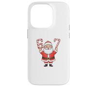 Santa 6-7 Candy Cane Natale Carino Vacanza Meme Estetica Custodia per iPhone 14 Pro