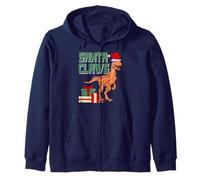 Santa Artigli Dino Divertente con Cappello di Natale Fan Felpa con Cappuccio