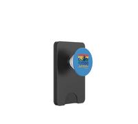 Santa Barbara California Tramonto Palme Retro Colori PopSockets PopWallet per MagSafe