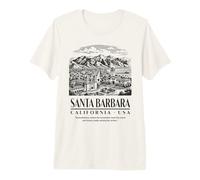 Santa Barbara: Dove Le Montagne incontrano Oceano e Storia Maglietta Premium