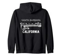 Santa Barbara Souvenir Uomini California Santa Barbara Felpa con Cappuccio