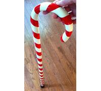 Santa Beautiful Designer Umbrella Head Handle Candy Walking Stick Regalo di...