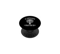 Santa Bernadette prega per noi patrono cattolico Santa devozione PopSockets PopGrip Adesivo