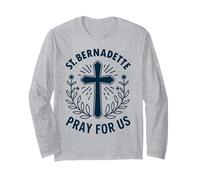 Santa Bernadette prega per noi ragazze cattoliche Maglia a Manica