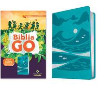 Santa Biblia/ Holy Bible: Biblia Go Para Niños Ntv, Sentipiel, Verde Azulado: Una Biblia Para Niños Que Transforma/ Nlt Go Bible for Kids, Leatherlike Teal: a Transforming Children's Bible