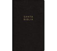 Santa Biblia / Holy Bible: Nueva Biblia de las Americas, Ultrafina, Letra grande, Tamaño manual, Leathersoft, Negro, Palabras de Jesús en ... Black, Words of Jesus in Red, With Closure