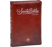 Santa Biblia Manual Letra Gigante Imitación Piel, Roja (Spanish Edition)