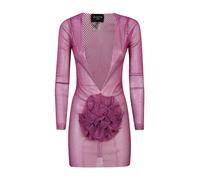 Santa Brands, ,Dresses ,Donna ,Rosa ,ONE SIZE Abito Fucsia con Fiore e Scollo a V