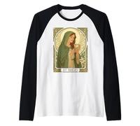Santa Brigida La Patrona della Produzione Casearia Maglia con Maniche Raglan