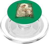 Santa Brigida patrona santo d'Irlanda con mucca bianca PopSockets PopGrip per MagSafe