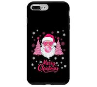 Santa Bubble Gum Divertente Rosa Natale Giovani Donne Ragazze Custodia per iPhone 7 Plus/8 Plus