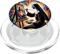 Santa Caterina da Bologna Patrona degli Artisti Arte Cattolica PopSockets PopGrip per MagSafe