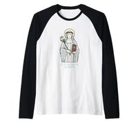 Santa Caterina da Siena Patrona Cattolica Maglia con Maniche Raglan