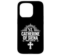 Santa Caterina da Siena Prega per Noi Cristiani Cattolici Custodia per iPhone 15 Pro