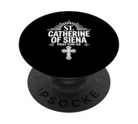 Santa Caterina da Siena Prega per Noi Cristiani Cattolici PopSockets PopGrip Adesivo