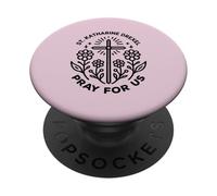 Santa Caterina Drexel prega per noi donne cattoliche PopSockets PopGrip Adesivo