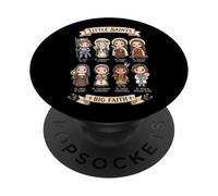 Santa cattolica prega come una ragazza PopSockets PopGrip Adesivo