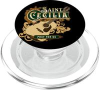 Santa Cecilia di Roma Patrona della Musica Chitarra Cattolica PopSockets PopGrip per MagSafe