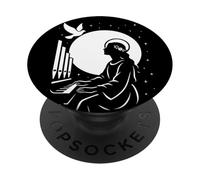 Santa Cecilia Organo Cresima Patrono Cattolico Santo Musica PopSockets PopGrip Adesivo