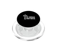 Santa Cecilia Prega per noi Patrono della Musica Cattolica PopSockets PopGrip per MagSafe