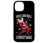 Santa che suona la chitarra - Rock and Roll Christmas Graphic Band Custodia per iPhone 14