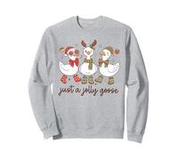 Santa Christmas Goose Just a Jolly Goose Bambini Ragazzi Ragazze Felpa