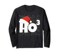 Santa Christmas Hat HoHoHo Funny Math Teacher Humor Maglia a Manica