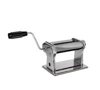 SANTA CLARA | Macchina per Pasta Manuale in Acciaio Inox, Laminatrice con Manovella e Rulli Regolabili, Macchina per Pasta per Spaghetti e Noodles, Accessorio da Cucina per Pasta Fresca Fatta in Casa