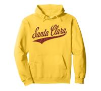 Santa Clara Varsity Script Classic Sports Jersey Stile Felpa con Cappuccio