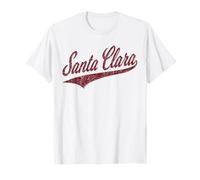 Santa Clara Varsity Script Classic Sports Jersey Stile Maglietta
