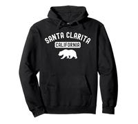 Santa Clarita California Bear Retro 661 Santa Clara River Felpa con Cappuccio