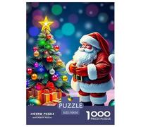 Santa Claus 1000 Pezzi Christmas Puzzle Adulti Impegnativo E Difficile Per Difficoltà Sfida Per Adulti E Ragazzi Collection Puzzle Per Gioco Familiare, Festa Aziendale Regalo Giocattolo Colorato Per