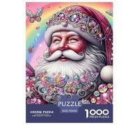 Santa Claus 1000 Pezzi Christmas Puzzle Adulti Impegnativo E Difficile Per Qualità Premium Per Adulti E Ragazzi Collection Decorazione Domestica Regalo Giocattolo Colorato Per La Famiglia 70x50cm/100