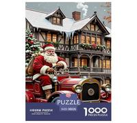Santa Claus 1000 Pezzi Christmas Puzzle Classici Animali Divertenti Per Uomo E Donna Difficoltà Sfida Per Adulti E Ragazzi Collection Decorazione Domestica Regalo Giocattolo Colorato Per La Famiglia