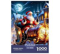 Santa Claus 1000 Pezzi Christmas Puzzle Classici Impegnativo E Difficile Per Difficoltà Sfida Per Adulti E Ragazzi Collection Decorazione Domestica Regalo Giocattolo Colorato Per La Famiglia 38x26cm/