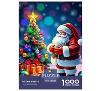 Santa Claus 1000 Pezzi Christmas Puzzle Classici Impegnativo E Difficile Per Difficoltà Sfida Per Adulti E Ragazzi Collection Decorazione Domestica Regalo Giocattolo Colorato Per La Famiglia 38x26cm/