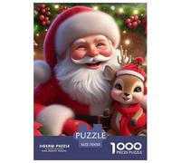 Santa Claus 1000 Pezzi Christmas Puzzle Classici Impegnativo E Difficile Per Difficoltà Sfida Per Adulti E Ragazzi Collection Puzzle Per Gioco Familiare, Festa Aziendale Regalo Per Amore E Amico 70x5